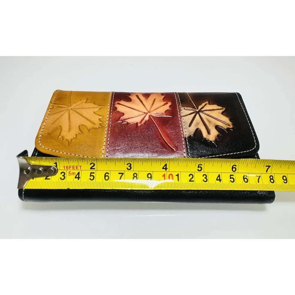 Leather Wallet Cluch Card Holder Black Brown Red Yellow WALLET